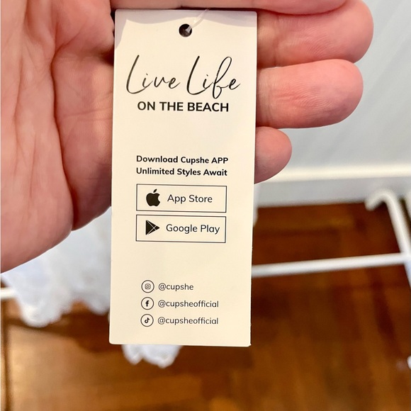 NWT Cupshe lace high-low maxi dress - size M - Picture 13 of 13